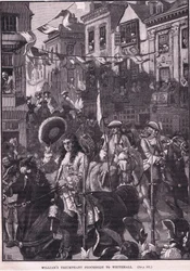 Williams triumferende procession til Whitehall AD 1697